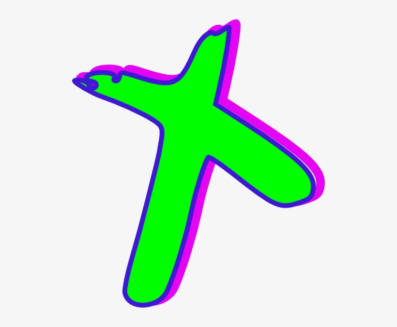 Cross Green Blue Magenta Clip Art - Starfish, transparent png #7822854