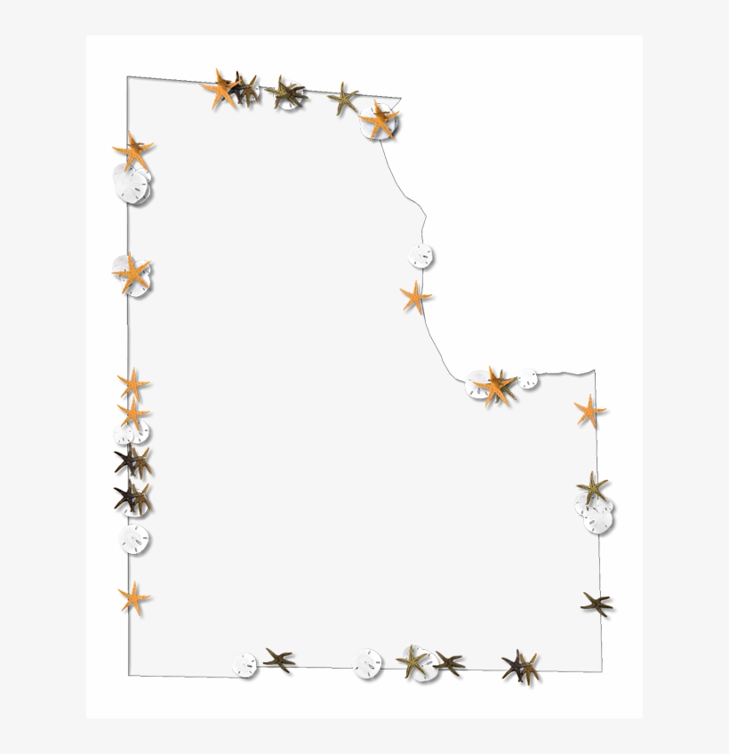 A Map Of Baker With A Thin Black Outline, Inner Drop - Motif, transparent png #7822915