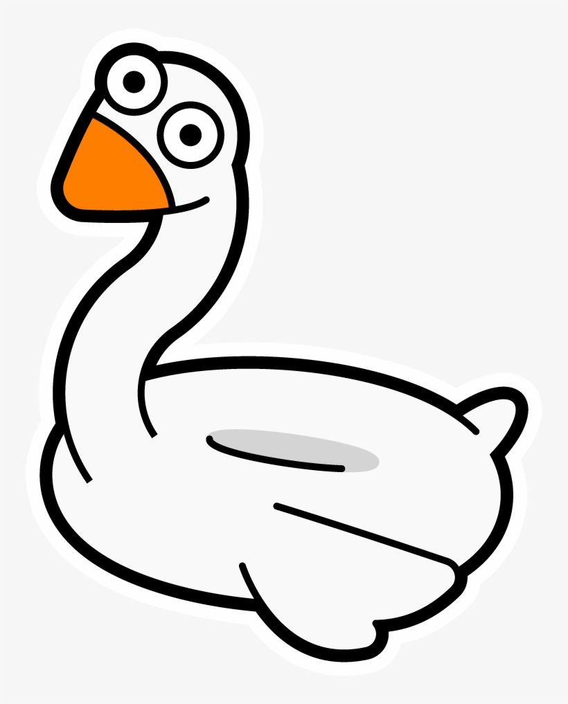 Swan Floatie - Duck, transparent png #7823022