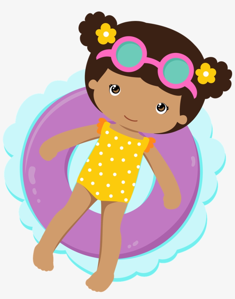 Goggles Clipart Floatie - Pool Party Menino Boia Png, transparent png #7823156