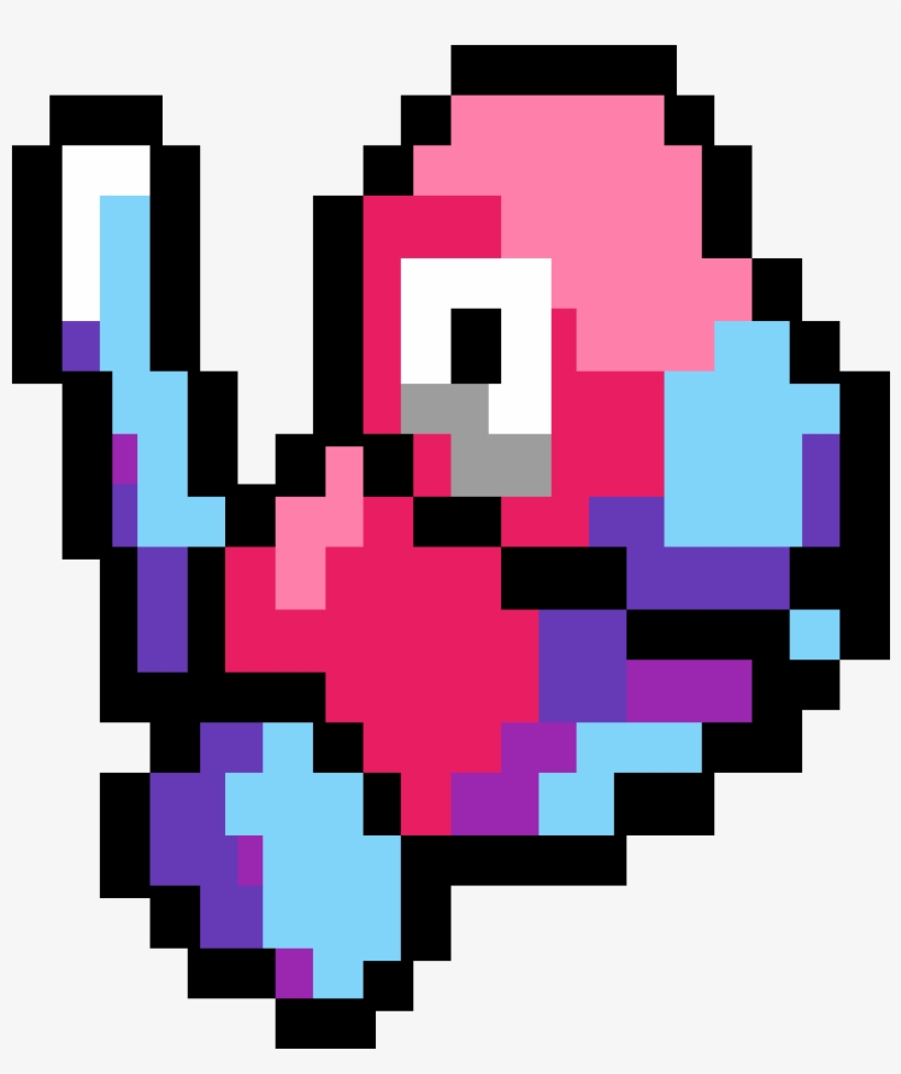 Pixel Porygon - 8 Bit Pokemon Png, transparent png #7824331