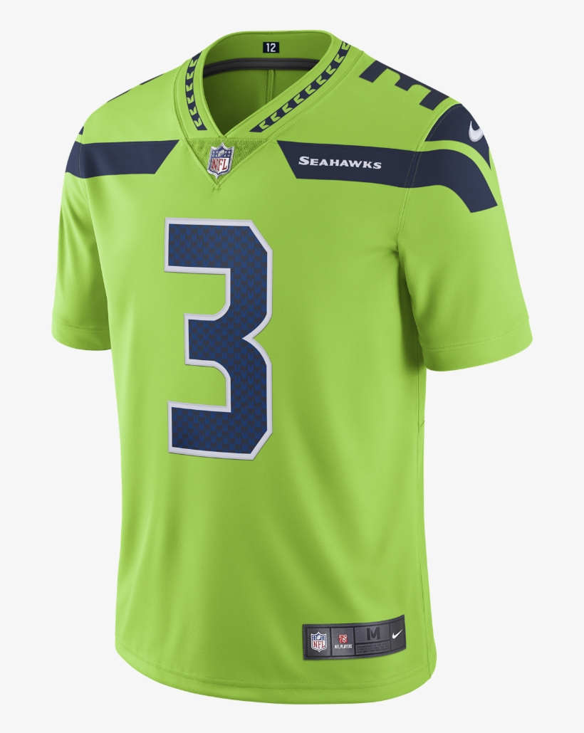 Nike Nfl Seattle Seahawks Color Rush Limited Men's - Seahawks Jersey Color Rush, transparent png #7824333