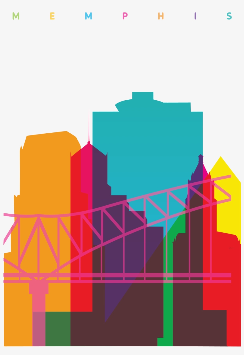 Shapes Of Memphis Designed By Yoni Alter Made In United - Diagram, transparent png #7824798