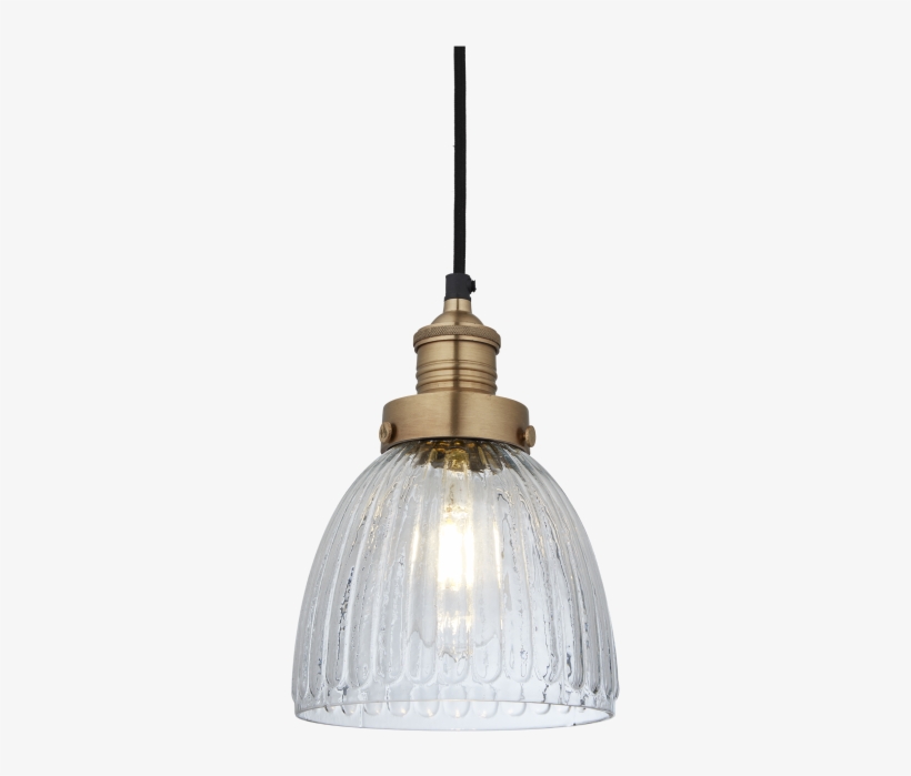 Brooklyn Glass Cone Pendant Light By Industville - Ceiling Fixture, transparent png #7825678