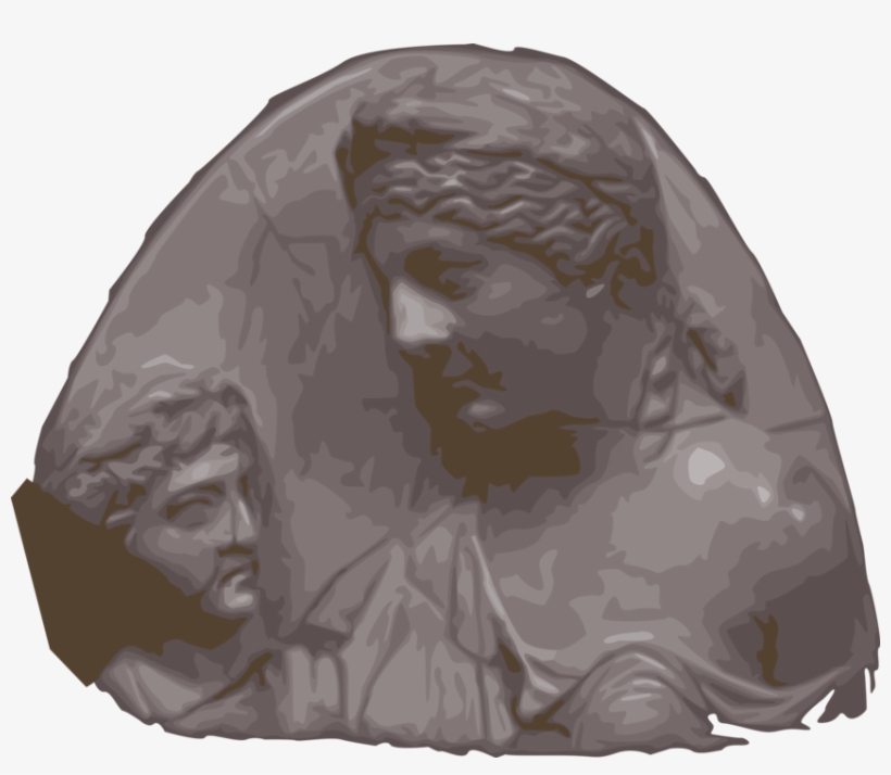 Vector Illustration Of Roman Sculptures From Ancient - Illustration, transparent png #7825788