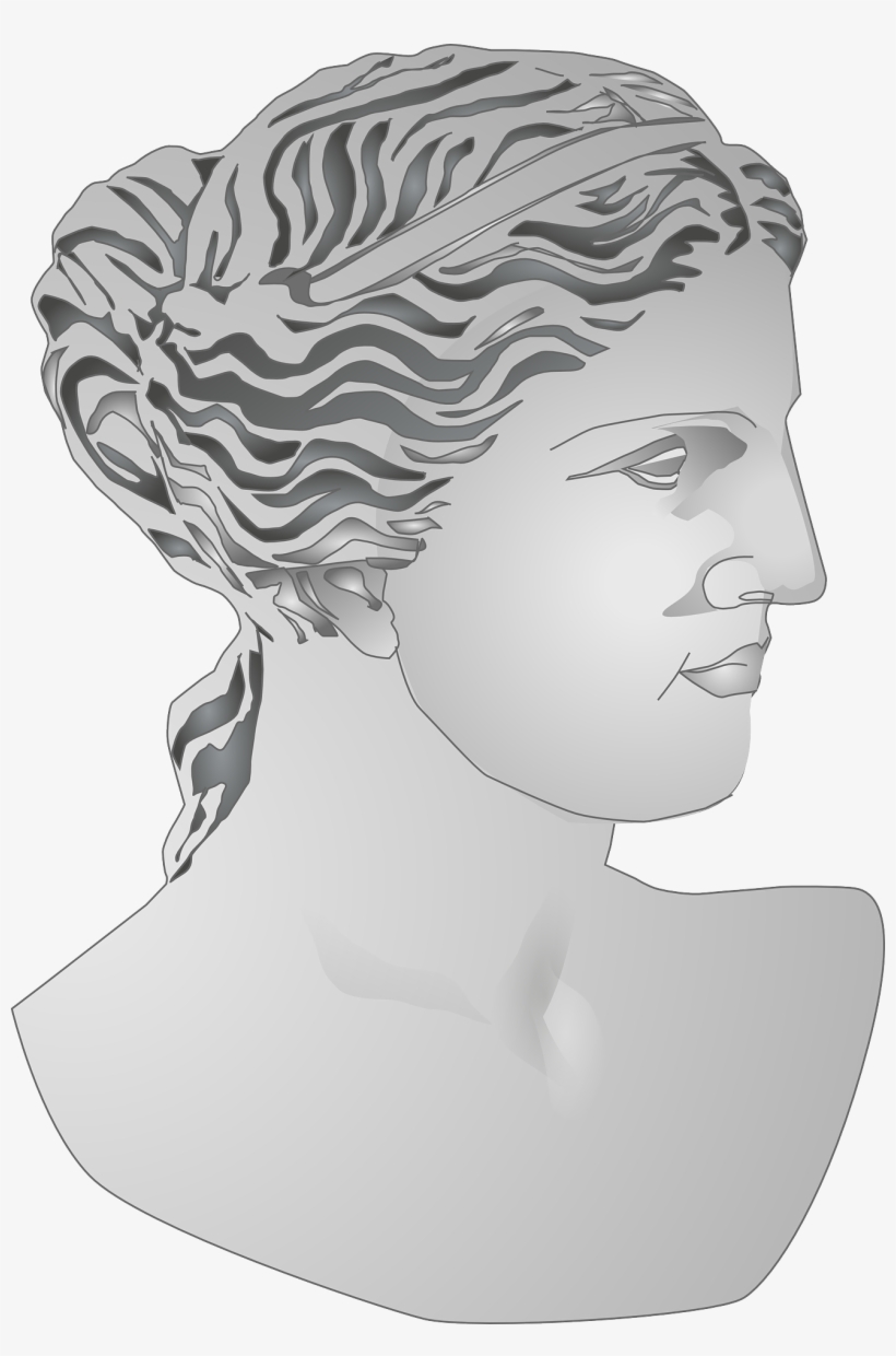 Roman Statue Profile - Ancient Roman Womens Hairstyles, transparent png #7825833