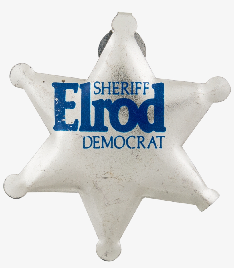 Sheriff Elrod Democrat Sheriff Badge - Sign, transparent png #7826559