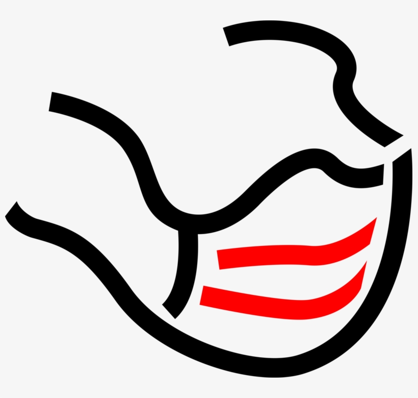 Vector Illustration Of Surgical Mask Worn By Health, transparent png #7827432