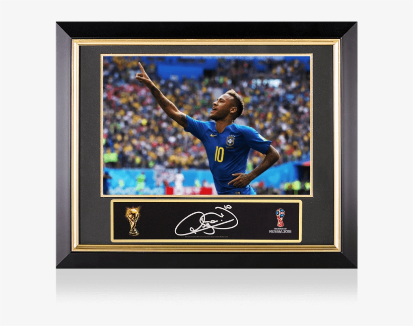 Neymar Jr Official Fifa World Cup™ Signed Plaque And - Neymar Brazil Vs Costa Rica, transparent png #7827921