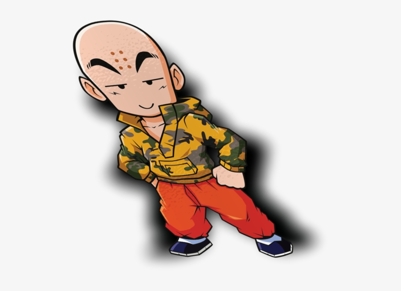 Hypebeast Krillin Sticker - Cartoon, transparent png #7828376