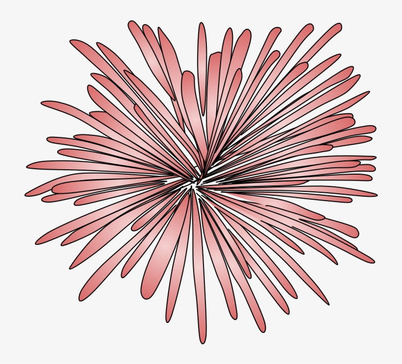 Fireworks, Burst, Style 2, Pink, Red, Png - Illustration, transparent png #7828695