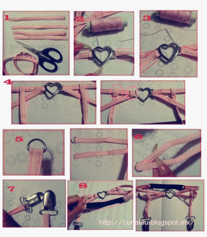 Awesome Pastel Goth Heart Garter Diy Tutorial ^^ - Metalworking Hand Tool, transparent png #7828757