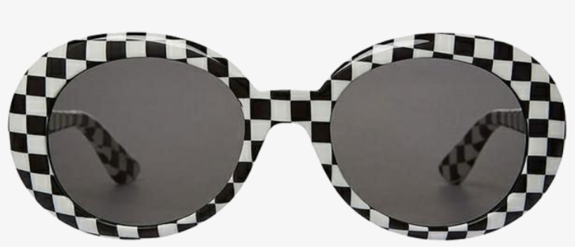Cloutgoggles Sticker - Checkered Kurt Cobain Glasses, transparent png #7828839
