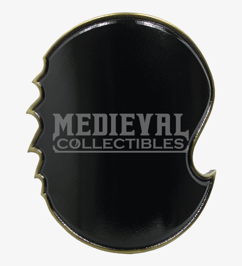 Black And Gold Chaos Round Larp Shield - Label, transparent png #7829046