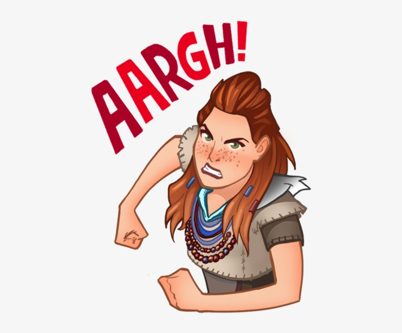 Horizon Stickers Messages Sticker-0 - Aloy Transparent Stickers Horizon Zero Dawn, transparent png #7829080