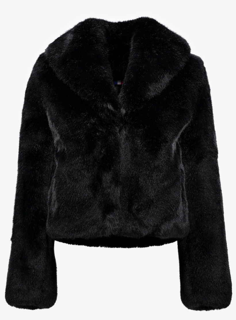 Erelle Faux Fur Coat Black - Fur Clothing, transparent png #7829670