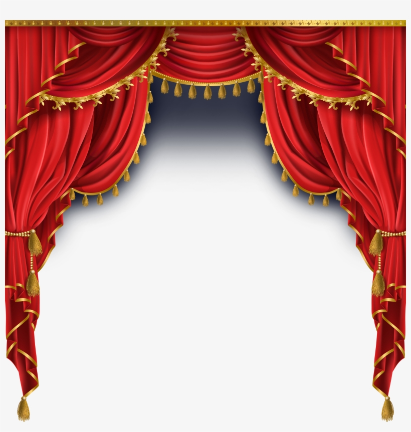 Curtains Twain Twain - Luxury Red Curtains, transparent png #7830178