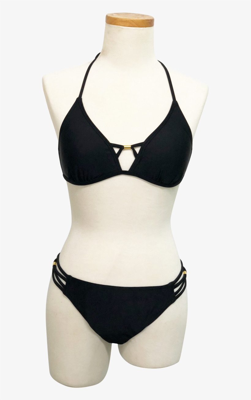 Women's Lace-up Bralette Bikini Suit - Lingerie Top, transparent png #7830292