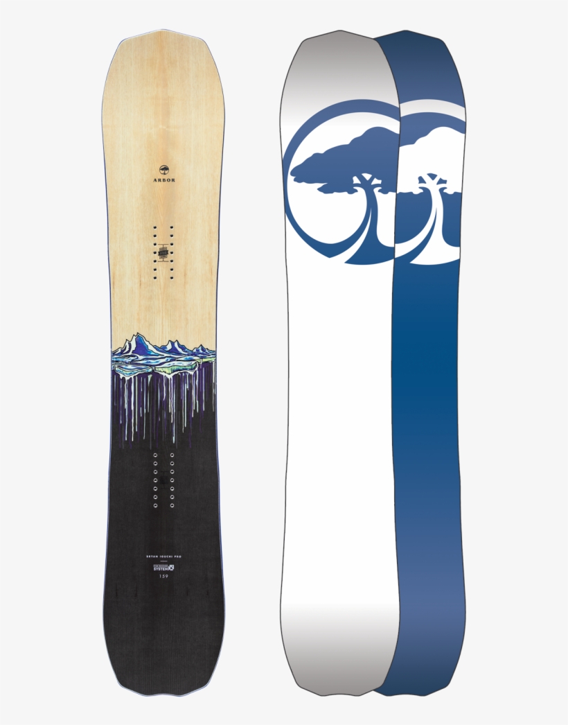 The Bryan Iguchi Pro Is A Mountain Twin, With A Slightly - Arbor Bryan Iguchi Pro Rocker, transparent png #7830429