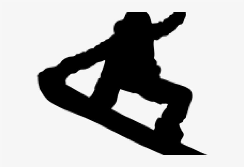 Snowboard Clipart Snowboarder Silhouette - Snowboarder Silhouette, transparent png #7830494