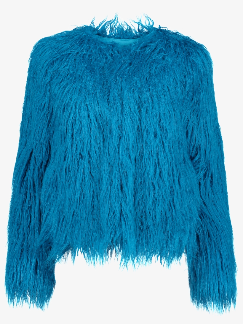 Verity Faux Fur Coat - Wool, transparent png #7830885