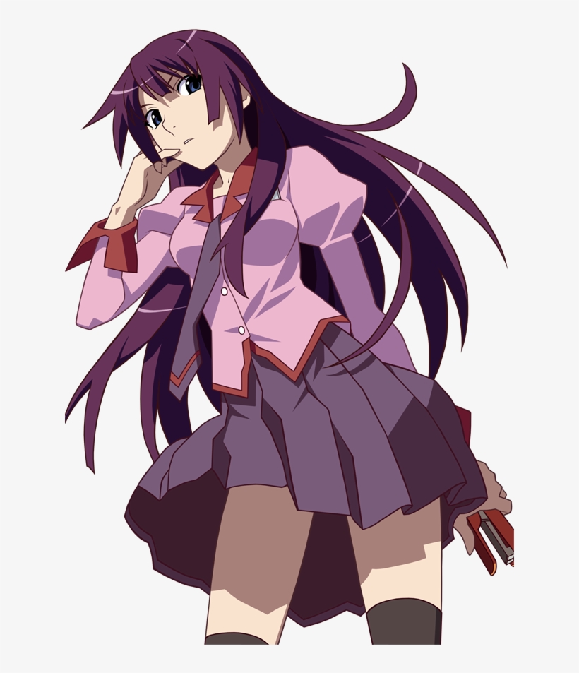This May Be A Top 10 But She Is The Only Girl I Really - Hitagi Senjougahara Render, transparent png #7830918