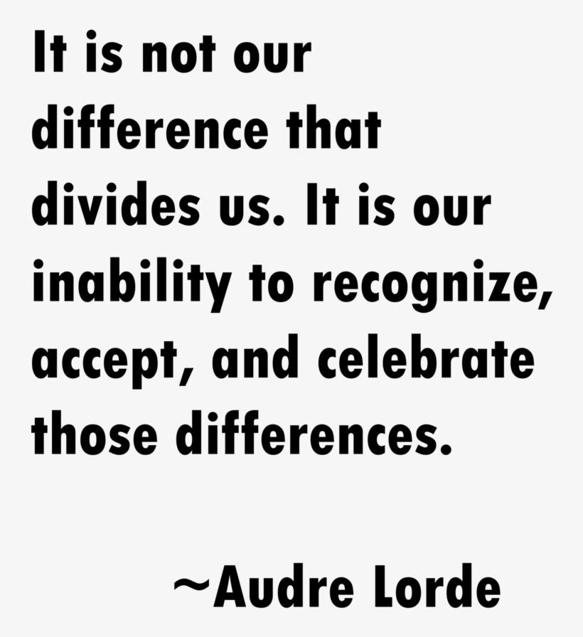Differences By Audre Lorde - Communication, transparent png #7830920