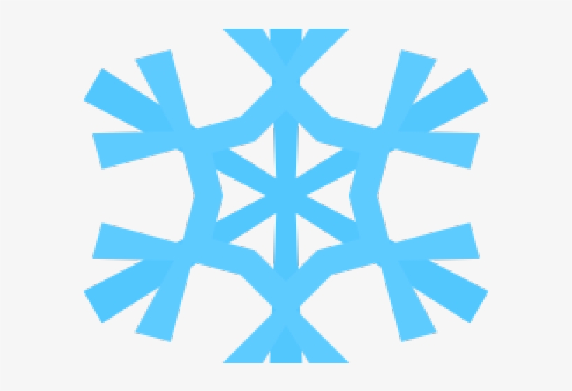 Blue Snowflake Cliparts - Black And White Snowflake Png, transparent png #7831417