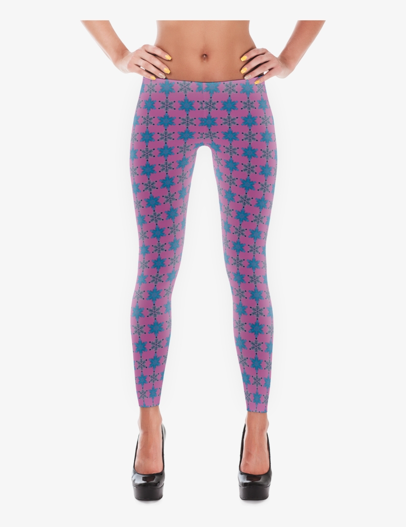 Snowflakes Leggings Roserider - Leggings Crossfit, transparent png #7831466