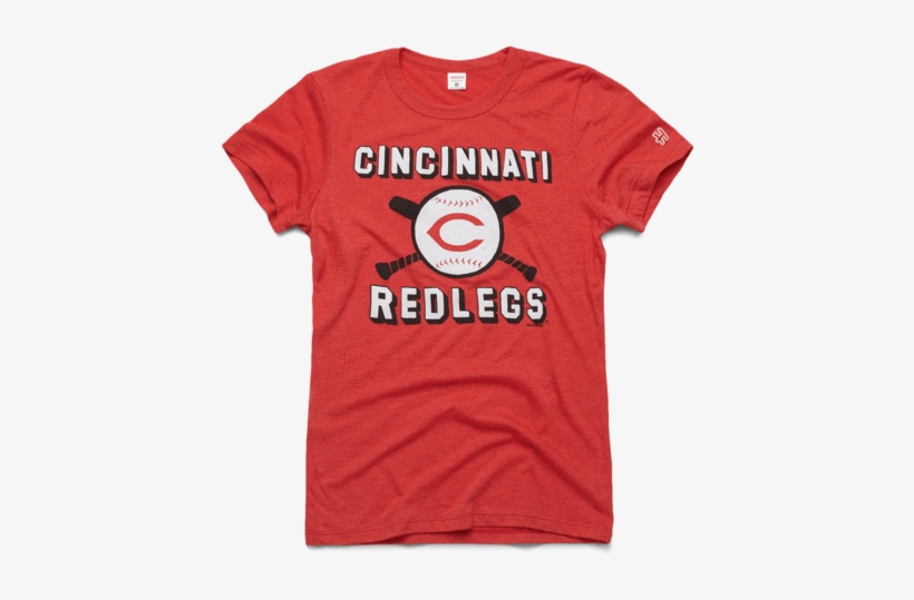 Women's Cincinnati Redlegs Vintage Tee Retro Mlb Baseballt-shirt - T-shirt, transparent png #7831897