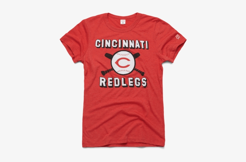 Women's Cincinnati Redlegs Vintage Tee Retro Mlb Baseballt-shirt - T-shirt, transparent png #7831897