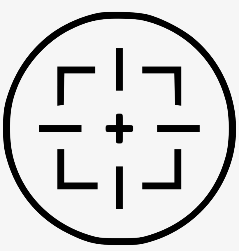 Circle Cross Gun Hunting Sight Sniper Target Comments - Scalable Vector Graphics, transparent png #7831944
