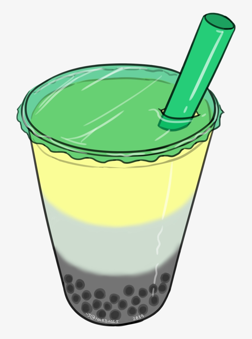 Nardacci Art New Pride Bobas Aro Aromantic Pride Boba - Caffeinated Drink, transparent png #7832449