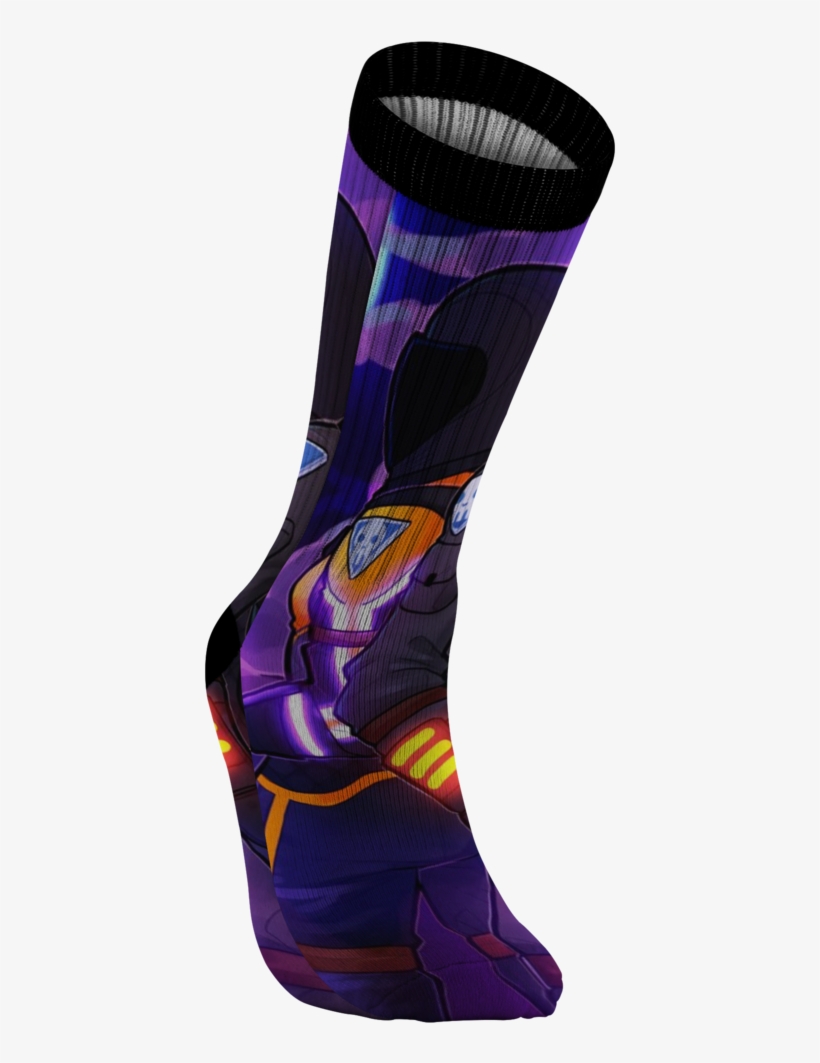 Fortnite All Over Print Dark Vanguard Socks Fortnite - Sock, transparent png #7832574