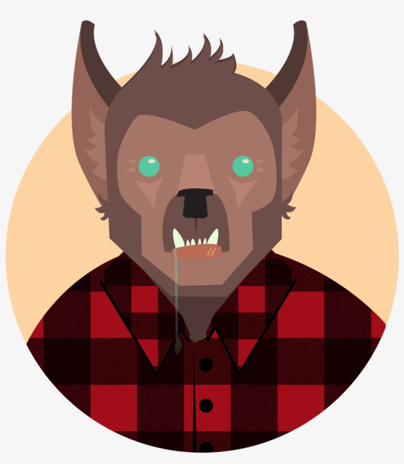 Wolfman Portrait In Honor Of The Upcoming Holiday Awesomeness - Illustration, transparent png #7832708