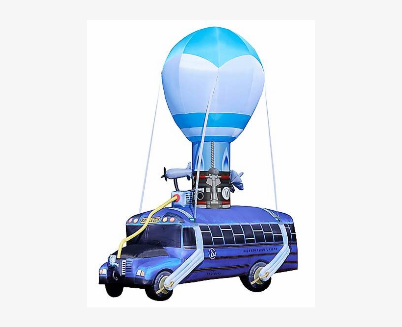Image Via Spirit Halloween - Fortnite Battle Bus Inflatable - Free Transpar...