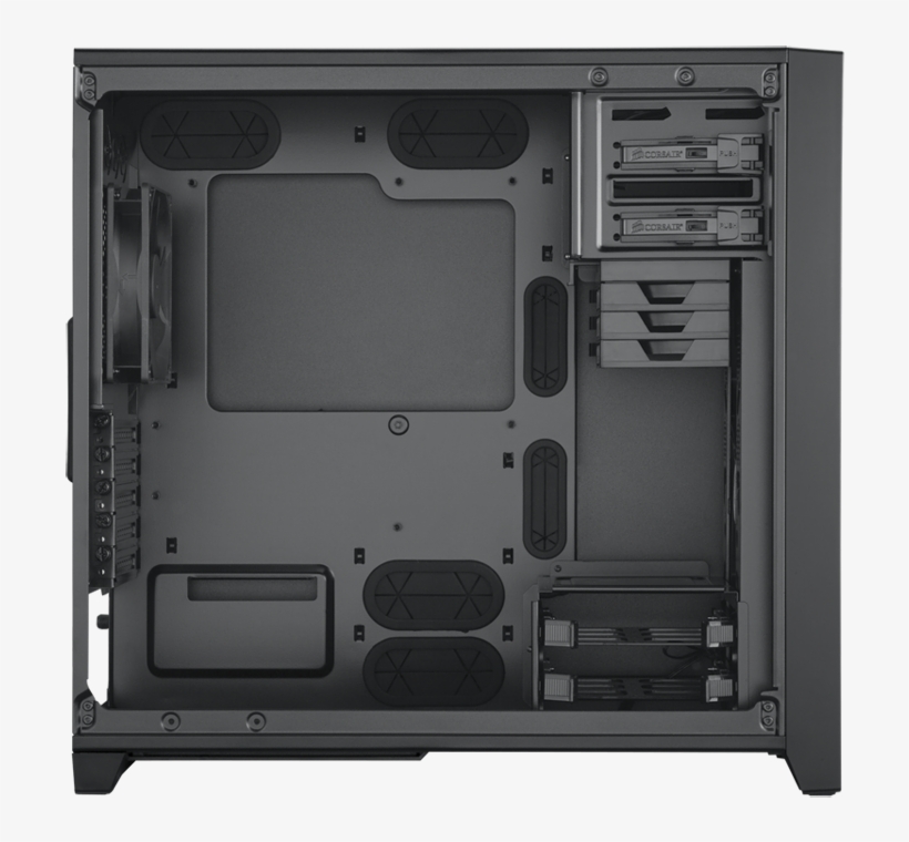 Corsair Obsidian 350d Windowed Micro Atx Pc Case - Corsair Obsidian Series 350d Windowed Case, transparent png #7834032