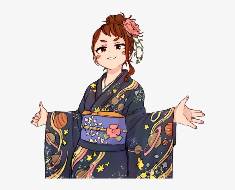 Smug Ochako Colored - Smug Ochako, transparent png #7834914