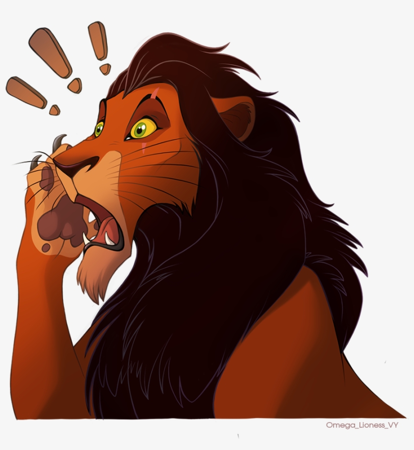Surprised Scar - Scar As A Lioness, transparent png #7835209