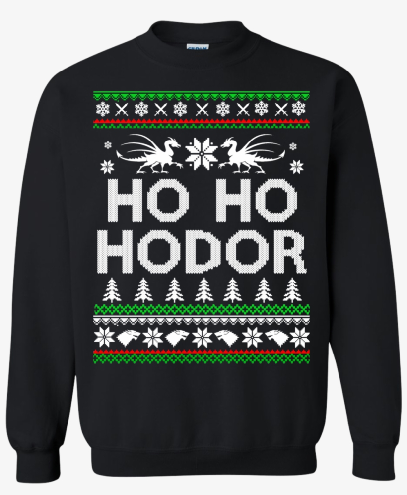 Game Of Thrones - Ho Ho Hodor Christmas Sweater, transparent png #7835327