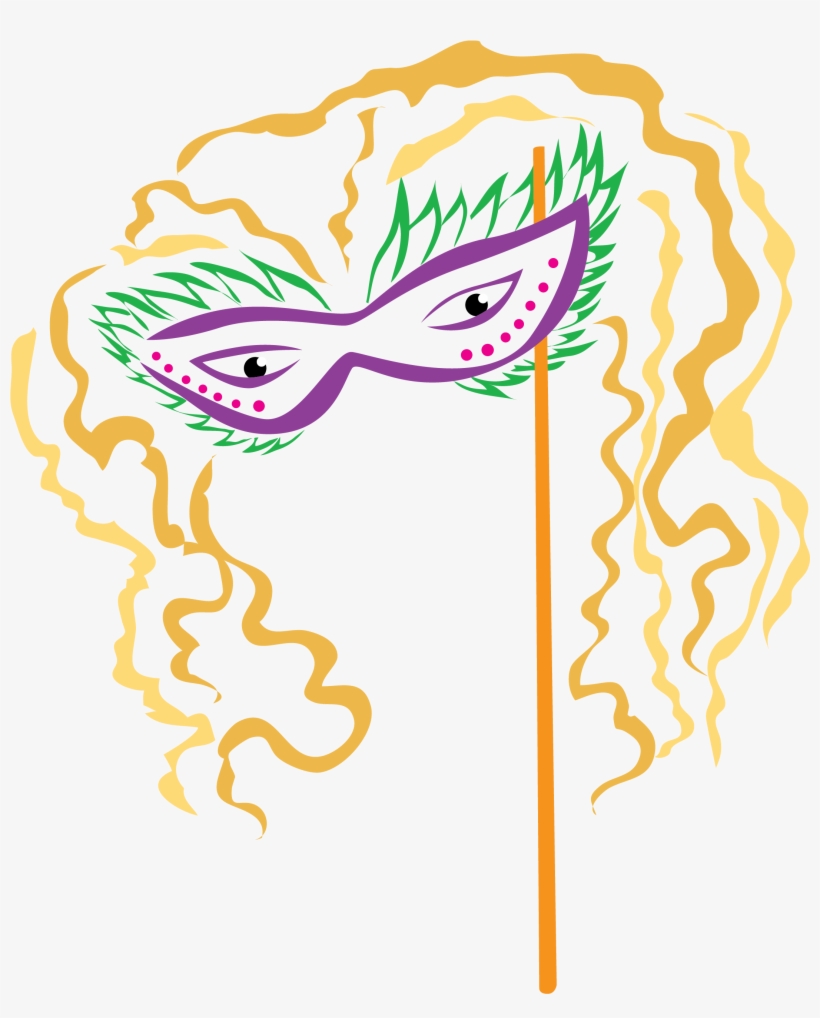 Mardi Gras Mask - Illustration, transparent png #7835801