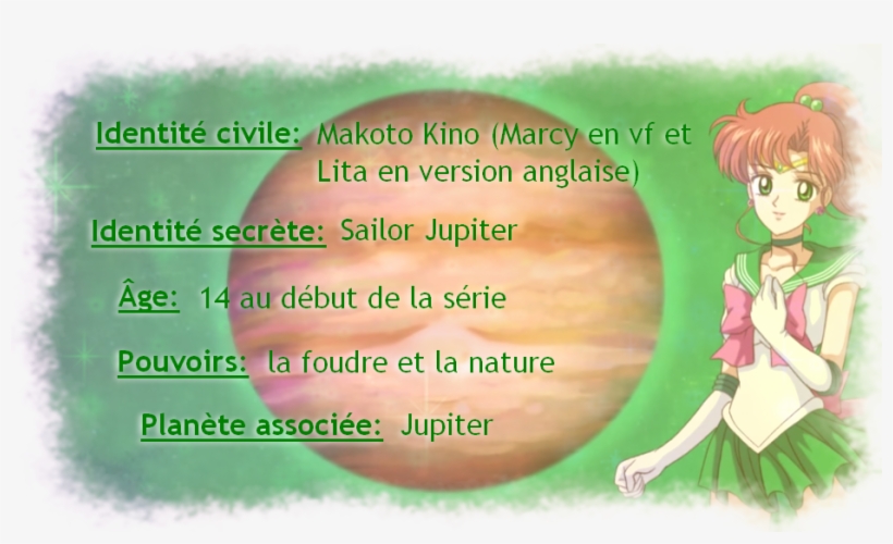 Présentation De Sailor Jupiter - Cartoon, transparent png #7836142
