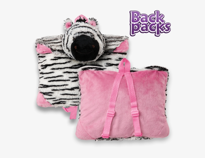 Zebra Backpack - Plush, transparent png #7836826