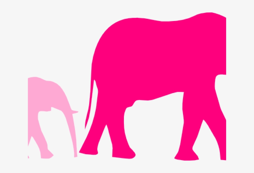 Zebra Clipart Mommy Baby - Elephant Clip Art, transparent png #7837152