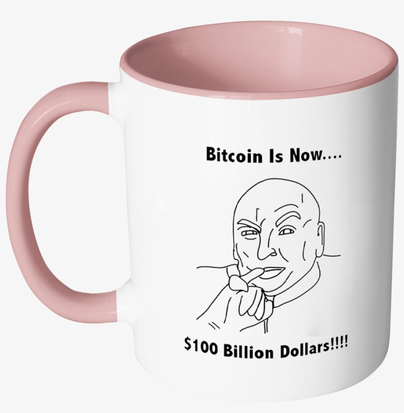 Bitcoin Dr Evil Coffee Mug - Yoga Cat Mug, transparent png #7837346