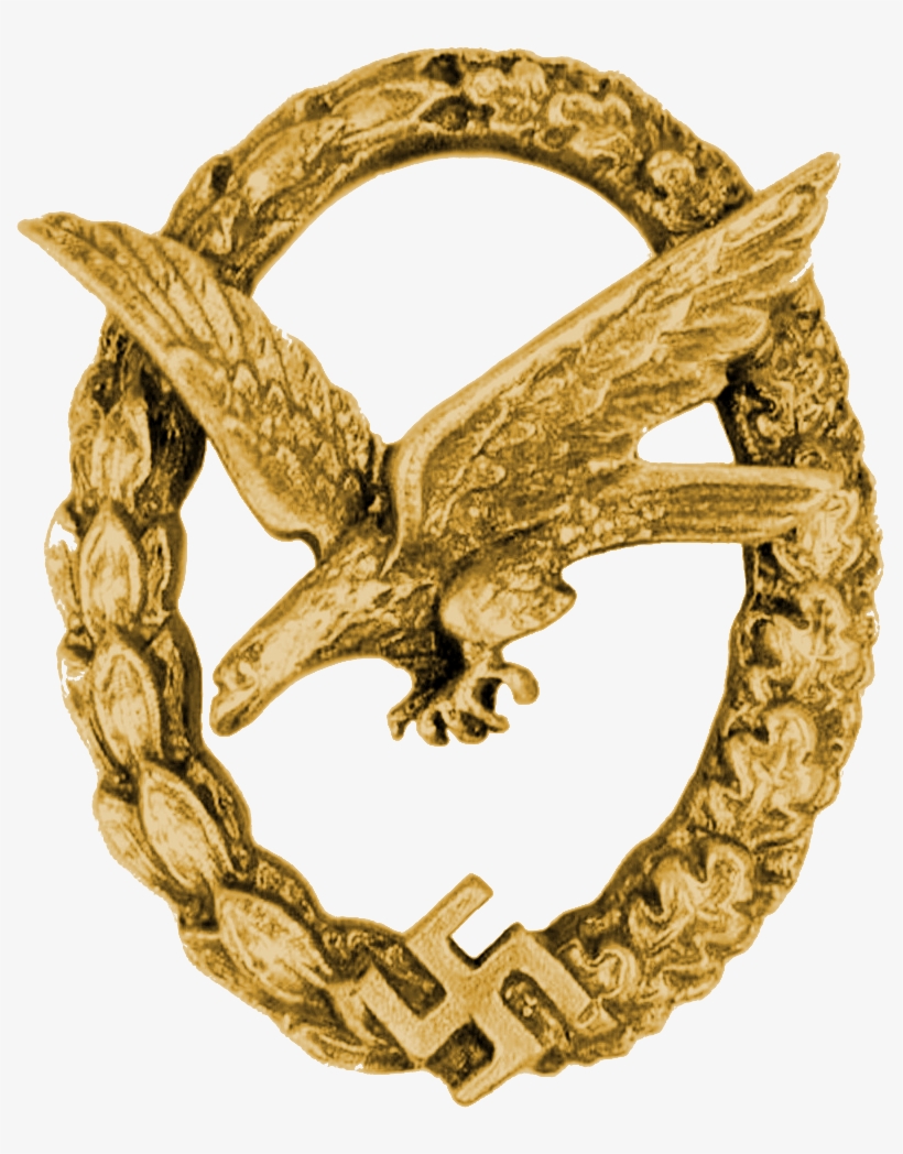 Air Gunner's & Flight Engineer's Badge, Gold, transparent png #7837602