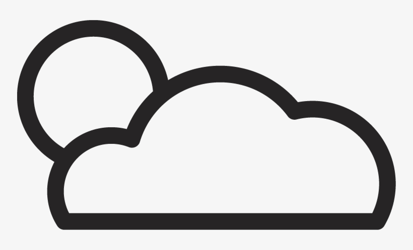 Sun Icon Black Outline Cloud Download Icon, transparent png #7837796