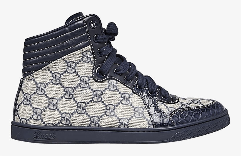 Gucci Gg Supreme High 'crocodile Trim' - Boot, transparent png #7837842