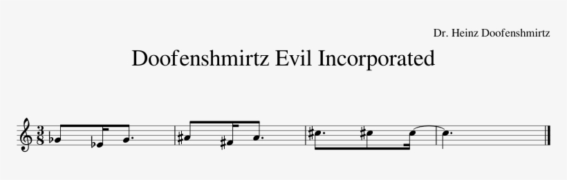 Doofenshmirtz Evil Incorporated Sheet Music For Piano - Parallel, transparent png #7838107