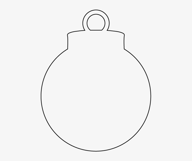 500 - Christmas Baubles Outline Png, transparent png #7838383